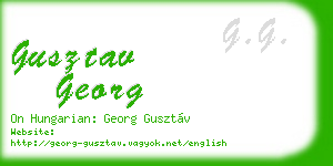gusztav georg business card